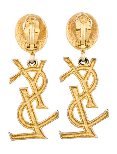 women earrings ysl|ysl clip on earrings.